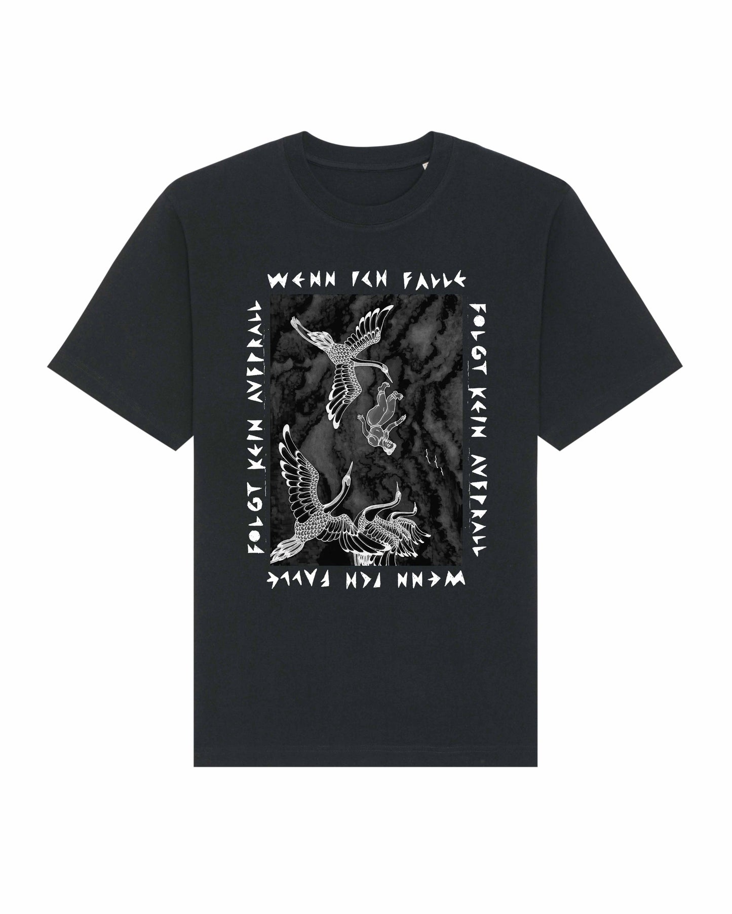 "Nur Mut" T-Shirt Girlwoman Merchandise. Oversized Fit. Schwere Stoffqualität 100% Cotton.